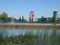 Views of the artificial lake between the hotel & old airport tower